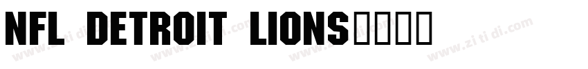 NFL Detroit Lions字体转换